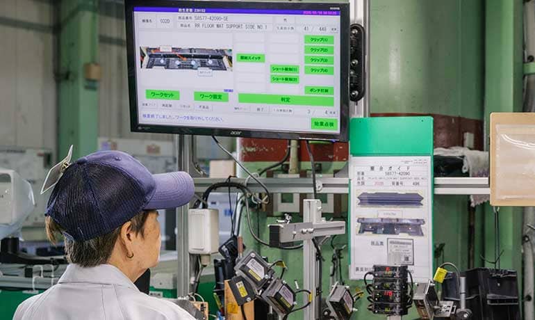 カメラでの画像検査による品質保証